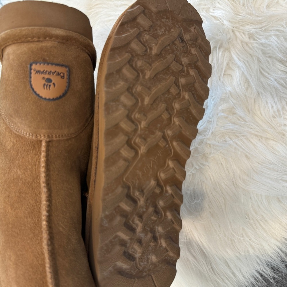 NEW❗️BearPaw Elle Short 1959W Women's Winter Boots - Hickory cognac size 11 - Picture 7 of 9